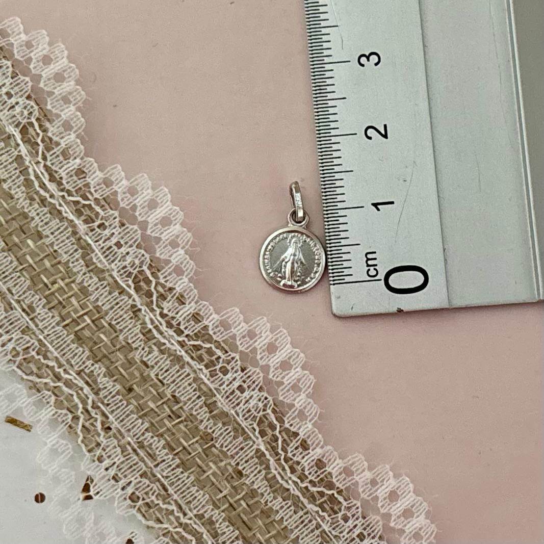 Medalla de la Virgen Milagrosa de Plata de ley 8mm 3