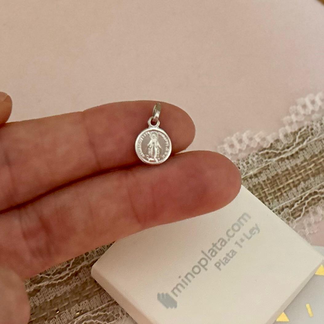 Medalla de la Virgen Milagrosa de Plata de ley 8mm_1