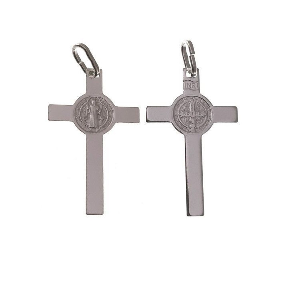 Cruz de San Benito de Plata de ley 925 28mm x 17mm