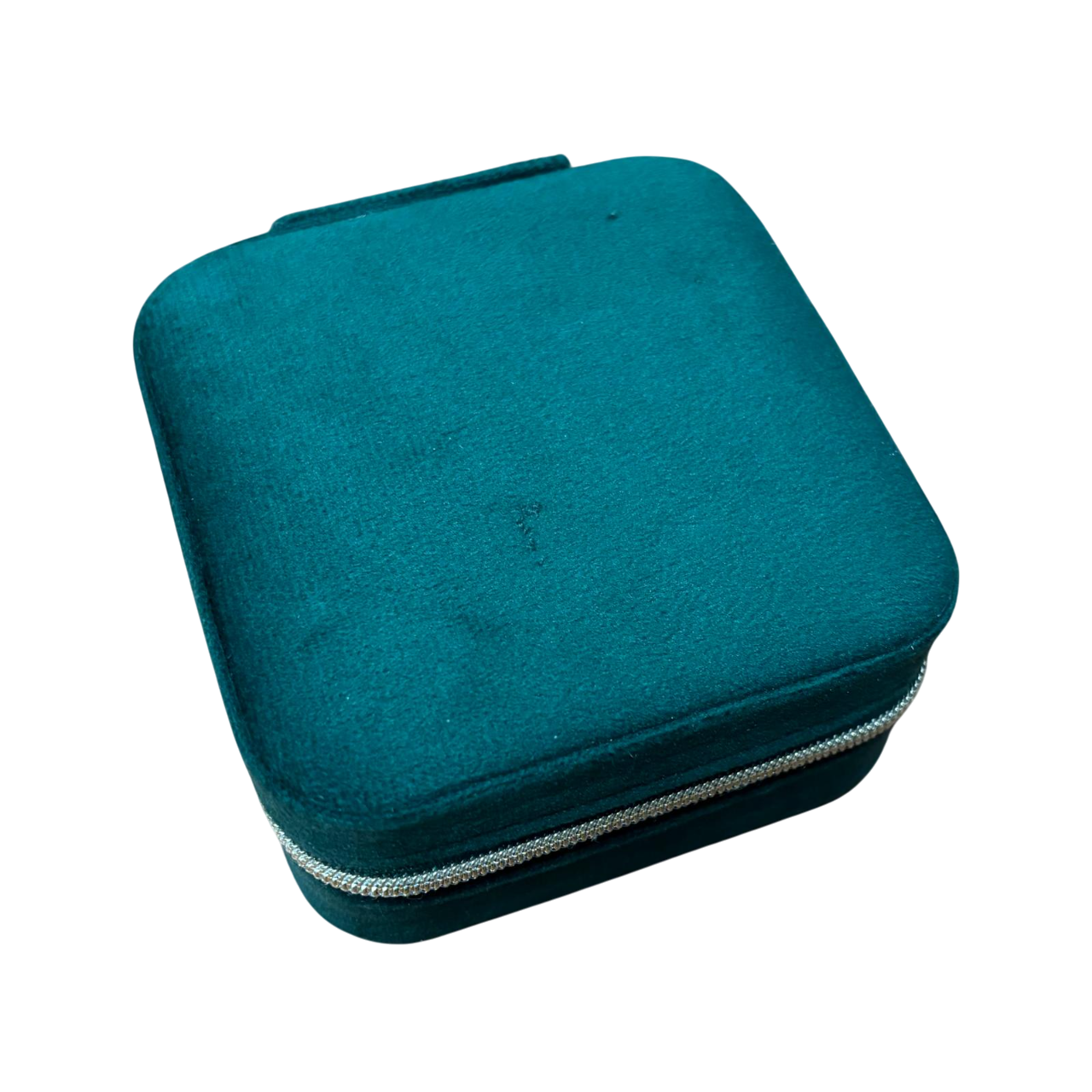 Joyero de terciopelo verde Minoplata