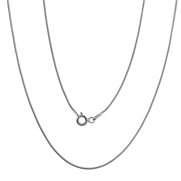 Cadena de Plata de ley cola de topo 40 Cm. 1 Mm.