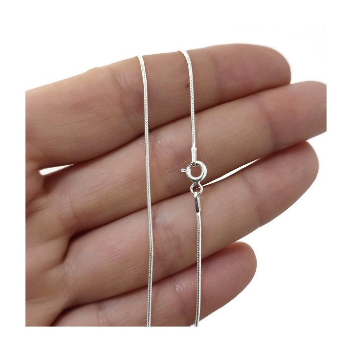 Cadena de Plata de ley cola de topo 40 Cm. 1 Mm._1