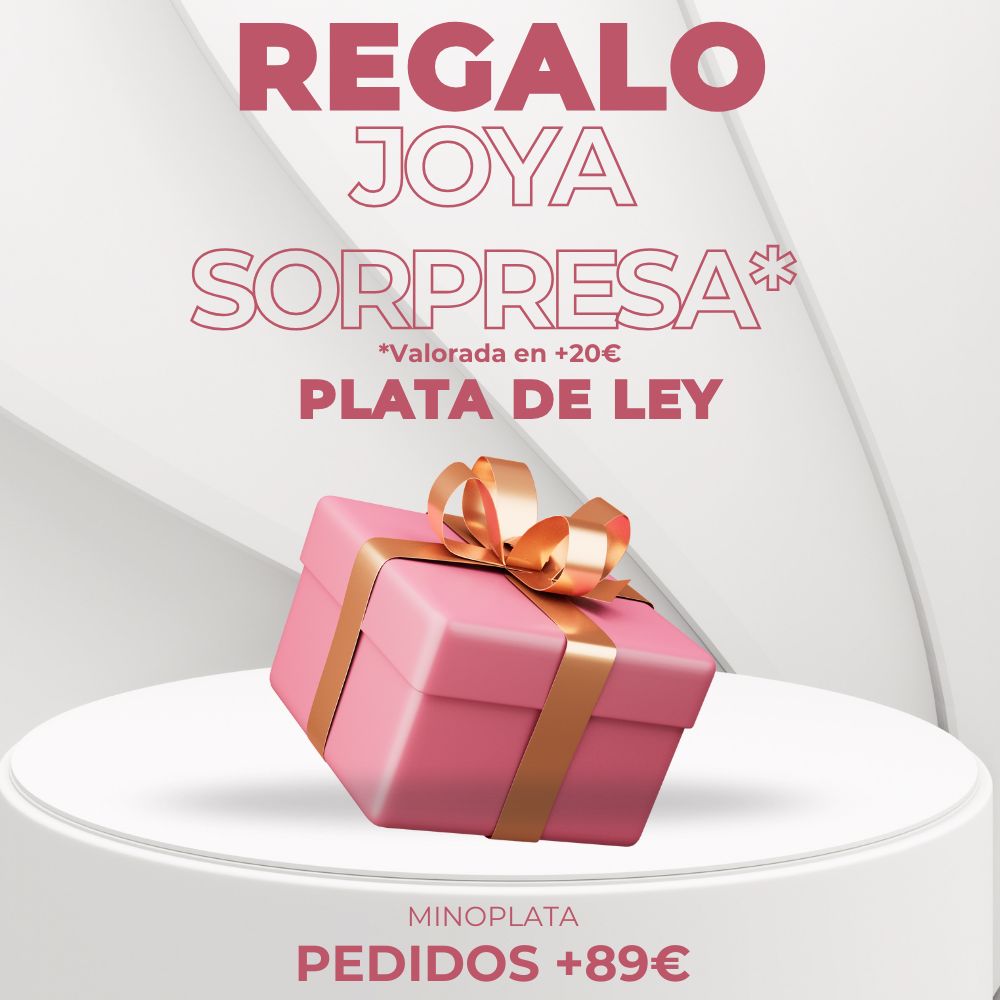 Joya Sorpresa de Plata de ley Regalo por compras +89€