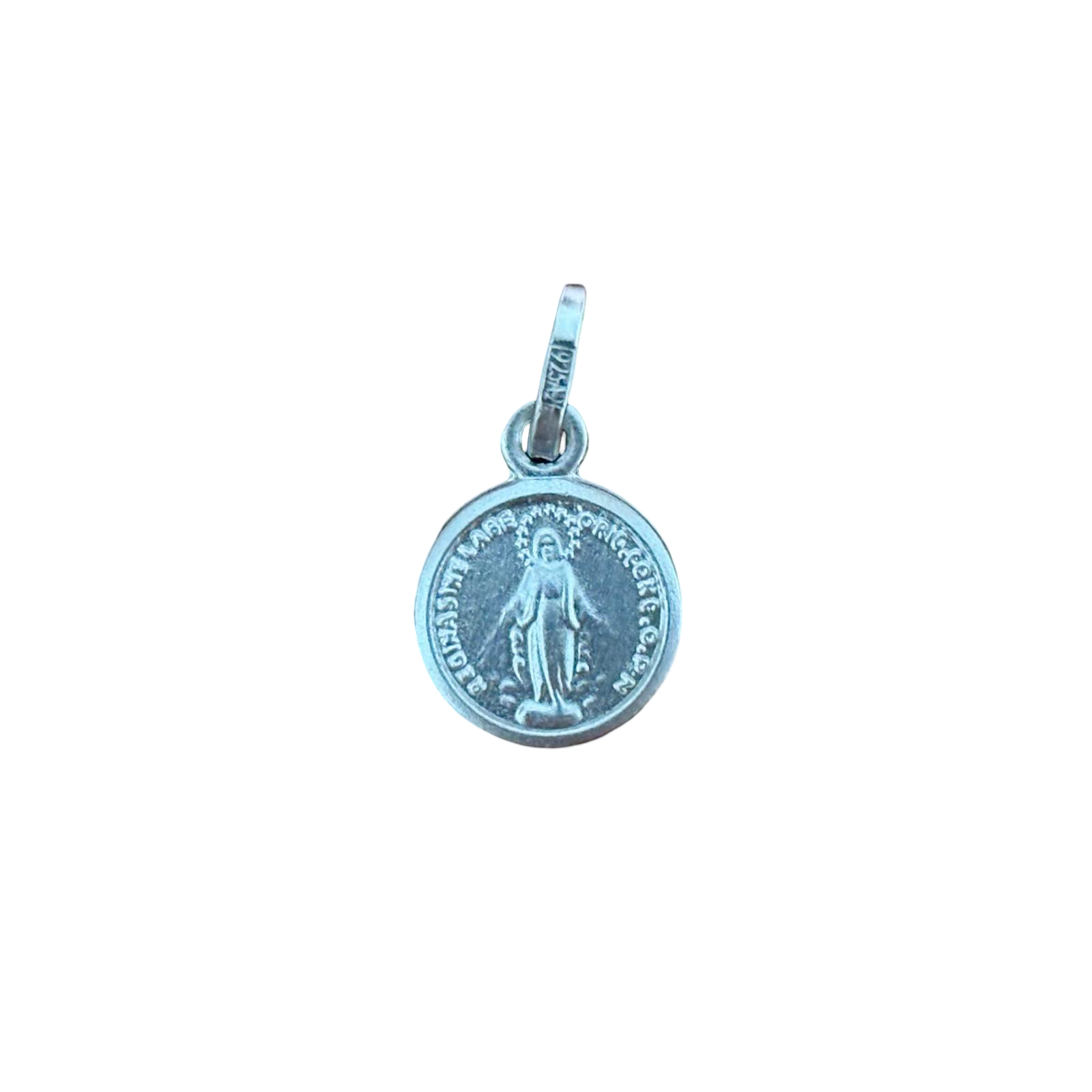 Medalla de la Virgen Milagrosa de Plata de ley 8mm