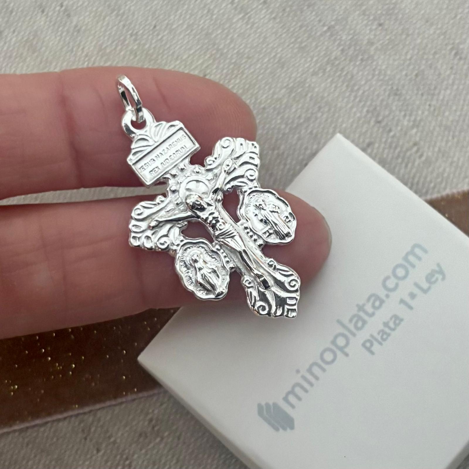 Cruz del Perdón de Plata de ley 925 32mm x 22mm 3