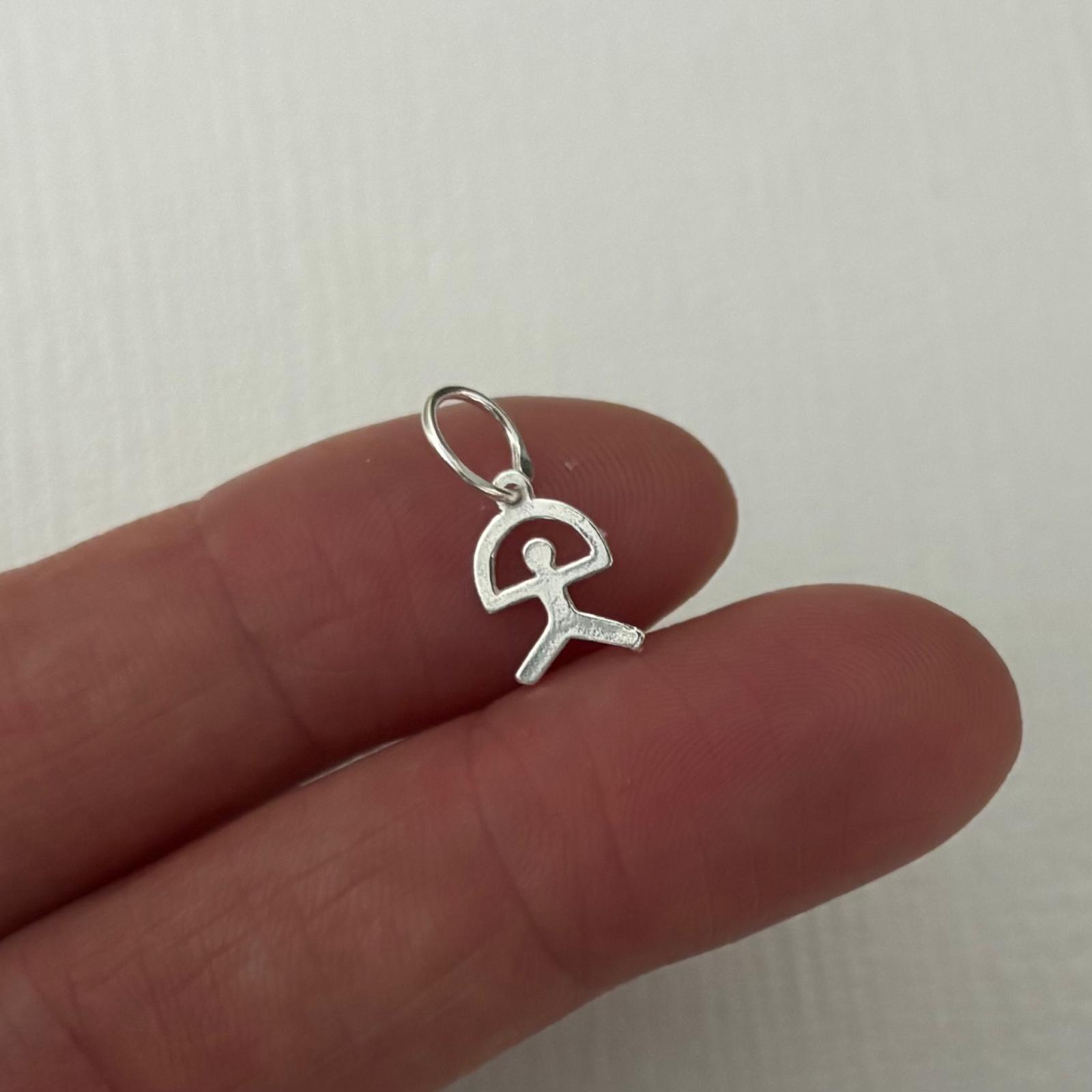 Colgante Indalo mini de Plata de ley 925 9mm x 7mm 5