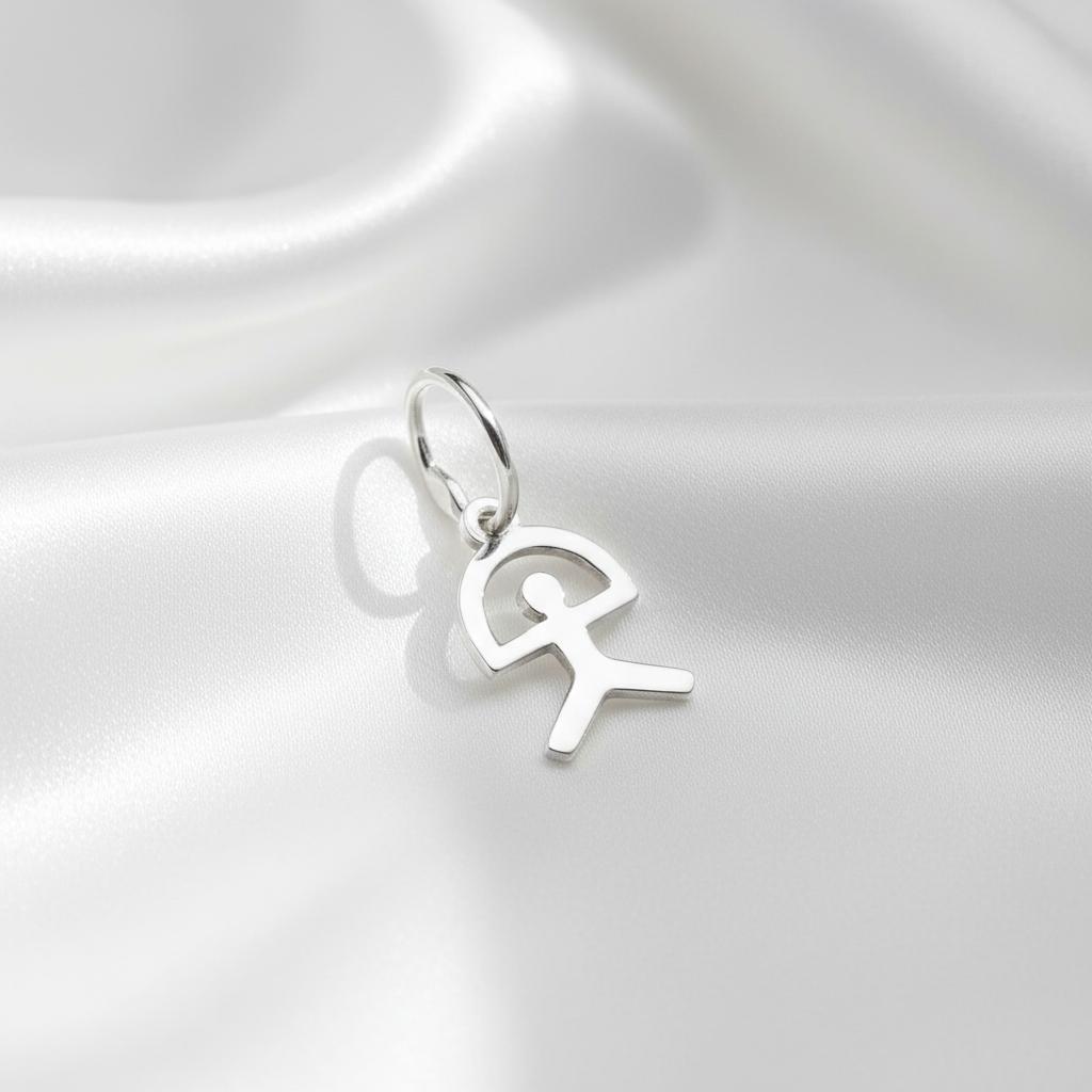 Colgante Indalo mini de Plata de ley 925 9mm x 7mm