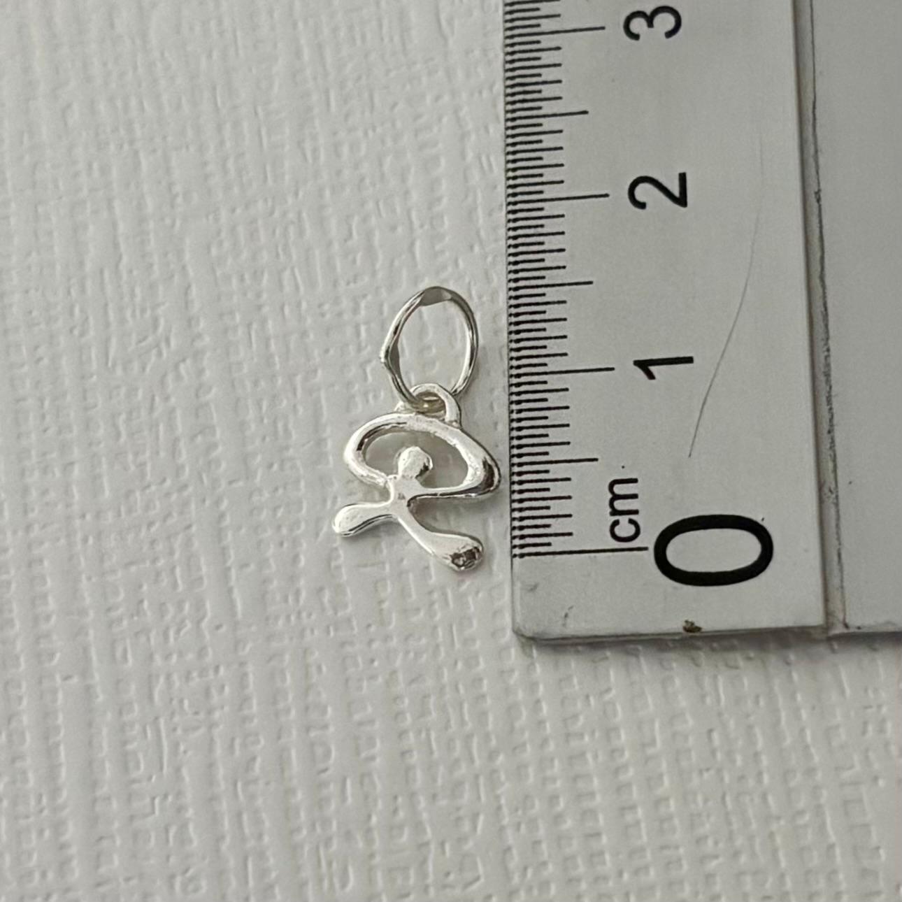 Colgante Indalo pequeño de Plata de ley 925 8mm x 7mm 3