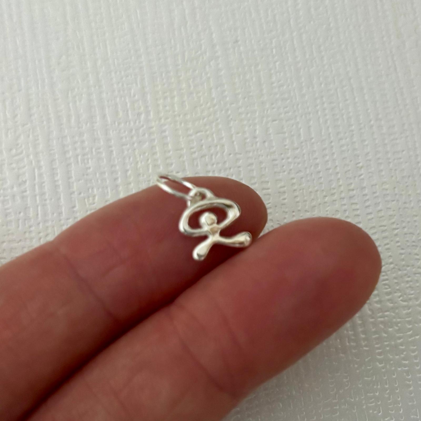 Colgante Indalo pequeño de Plata de ley 925 8mm x 7mm 4