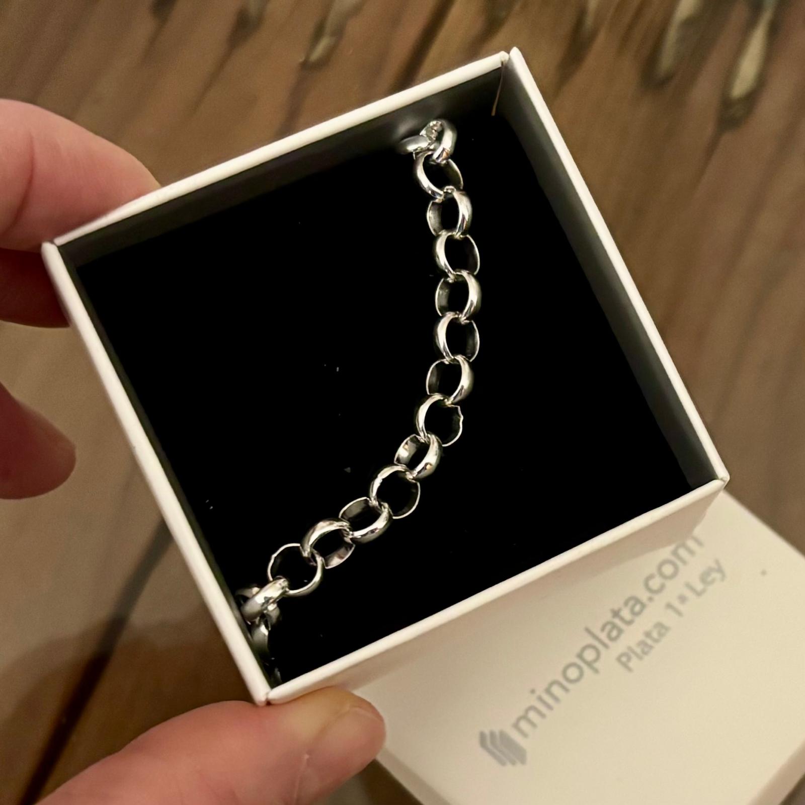 Pulsera de Plata de Ley Rolo 4 para colgantes Charms 4