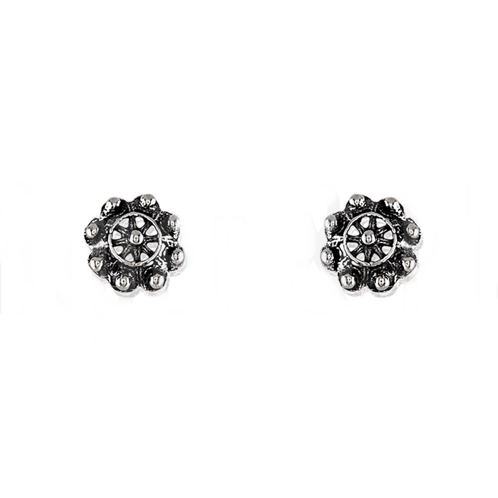 Pendientes charro 8mm de Plata de ley 925