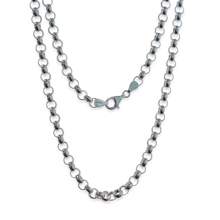 Cadena rolo 6mm de Plata de ley 925 60cm