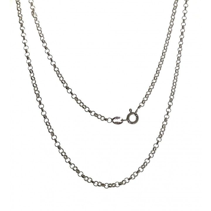 Cadena rolo 1,5mm de Plata de ley 925 80cm