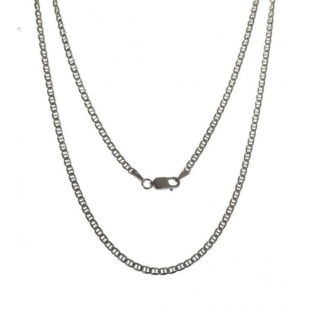 Cadena marina martilleada 50cm de Plata de ley 925