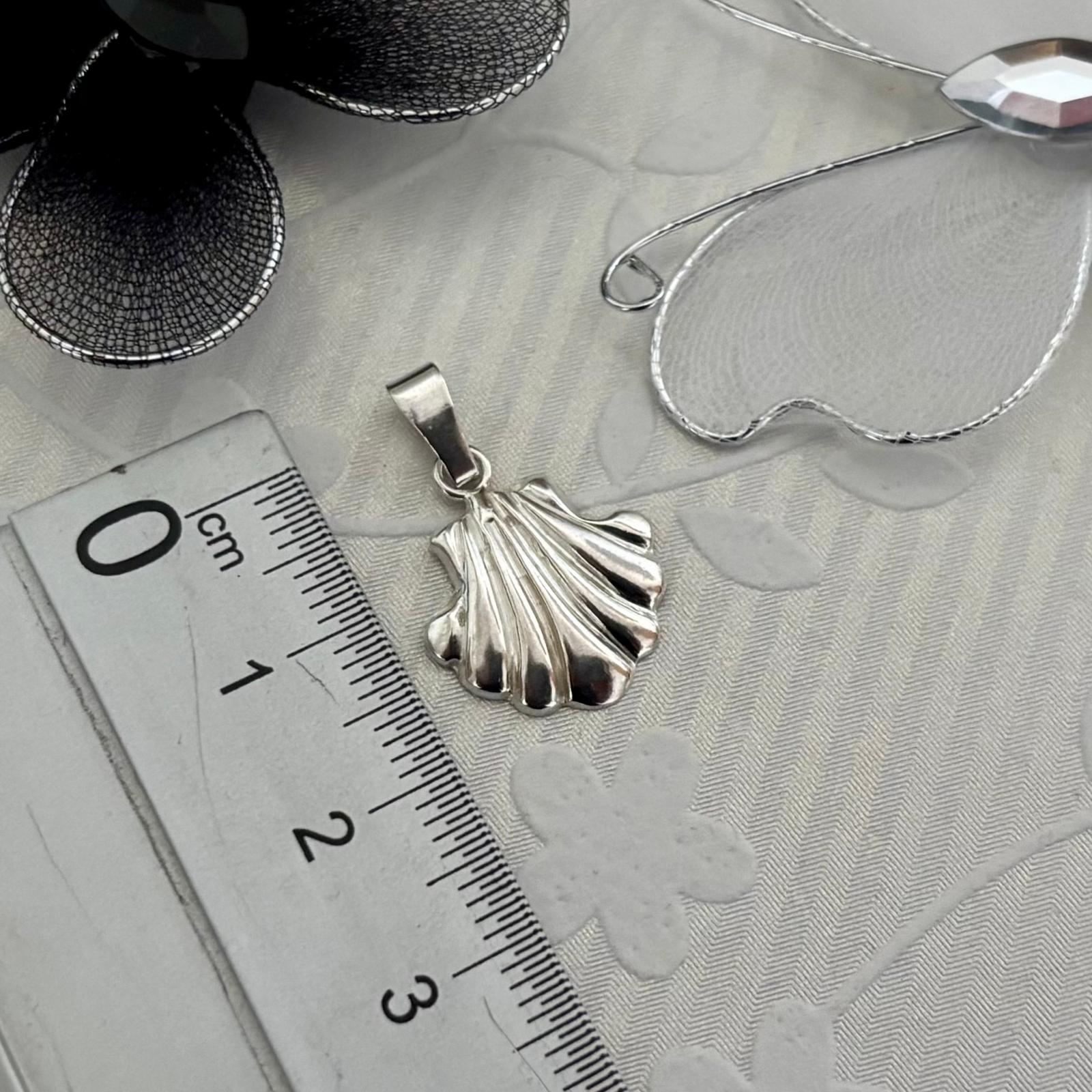 Colgante concha de Santiago Apóstol de Plata de ley 925 15x15mm 3