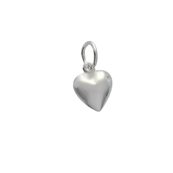 Colgante corazón de Plata de ley 925 9x7mm