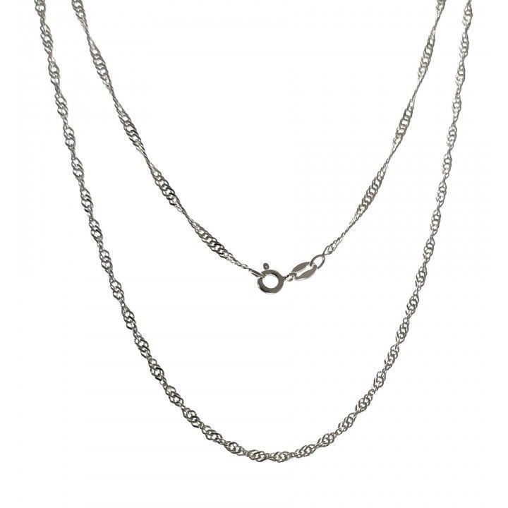 Cadena singapur en Plata de ley 45 Cm.