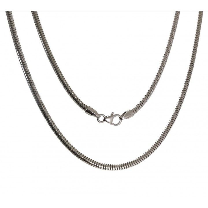 Cadena cola de topo 45cm y 2,8mm de Plata de ley 925