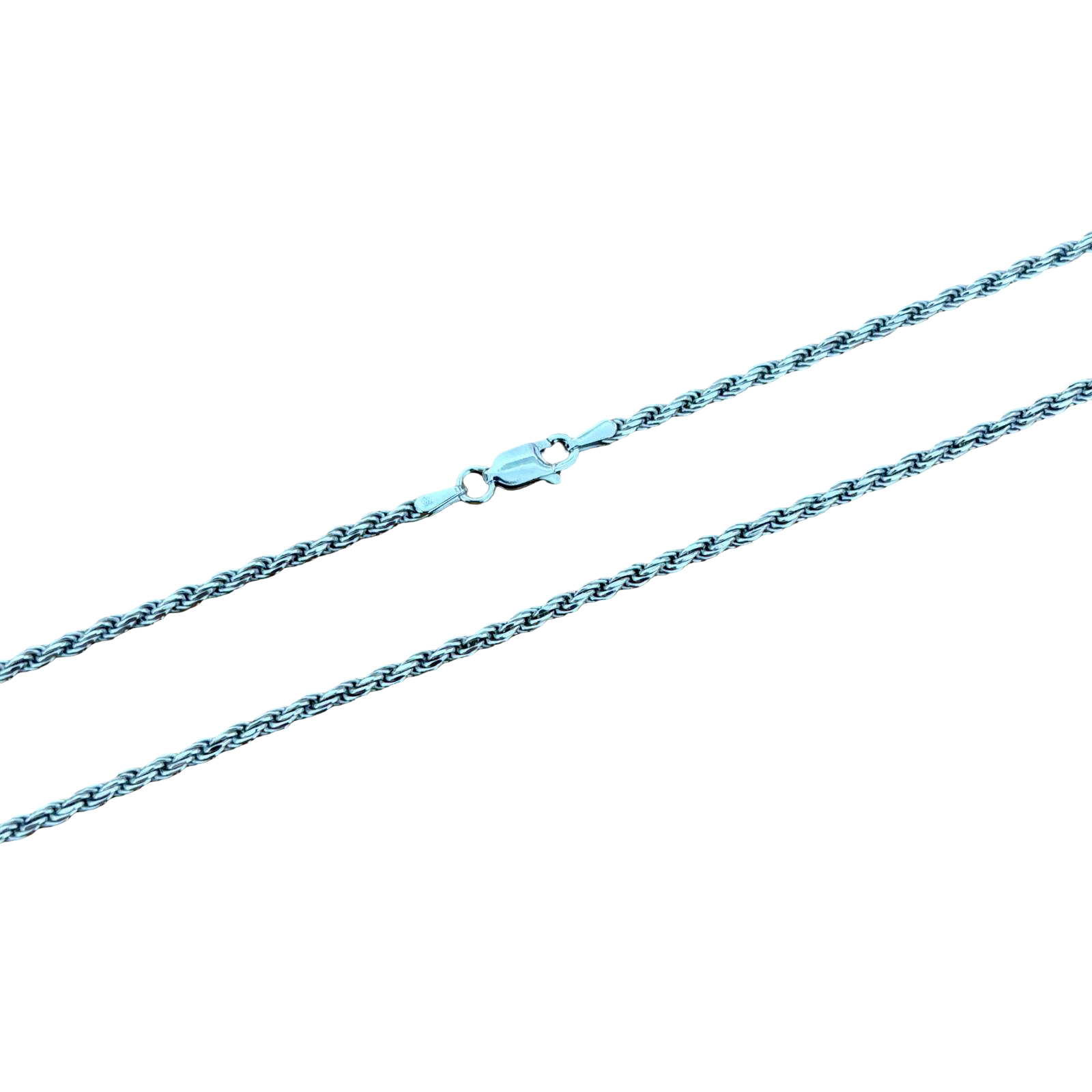 Cordón salomónico unisex de Plata de ley con baño de rodio un diseño clásico y atemporal ¿Buscas Cordones y Cadenas de Plata de ley?, descubre en Mino