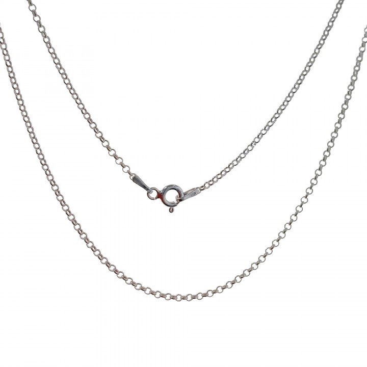 Cadena rolo de Plata de ley 925 40cm y 1,9mm