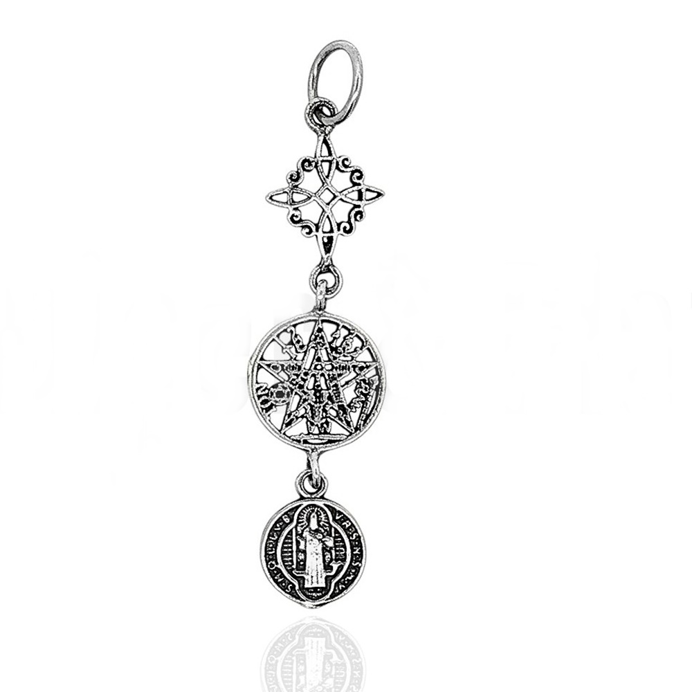 Colgante Triple Protección Plata de Ley 925 | Minoplata