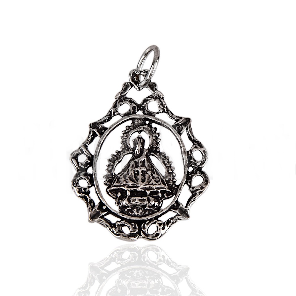 Medalla Virgen de la Cabeza Plata de Ley 925 Calada