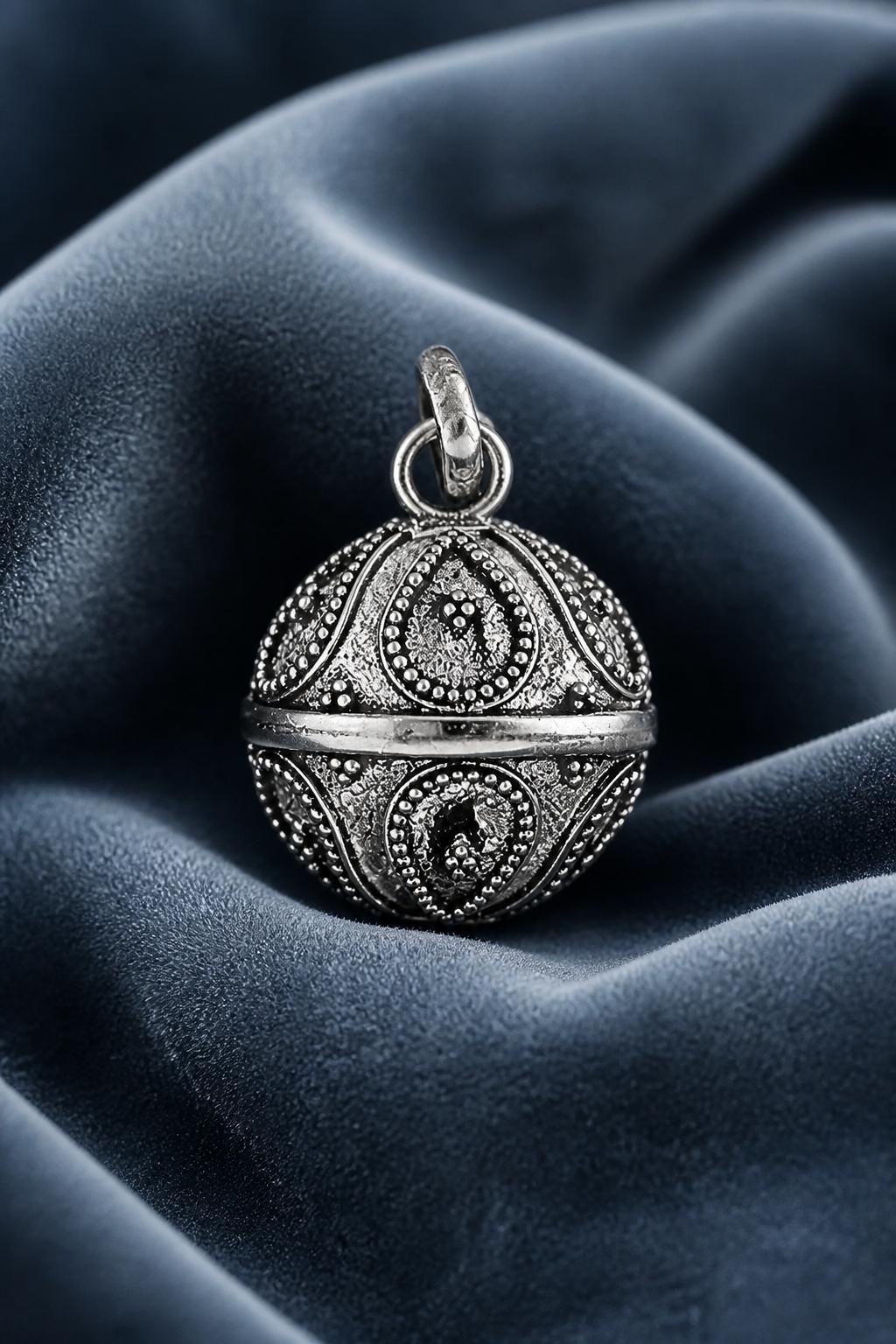 Llamador de Ángeles de Plata de Ley 925 Lágrima 14mm | Minoplata