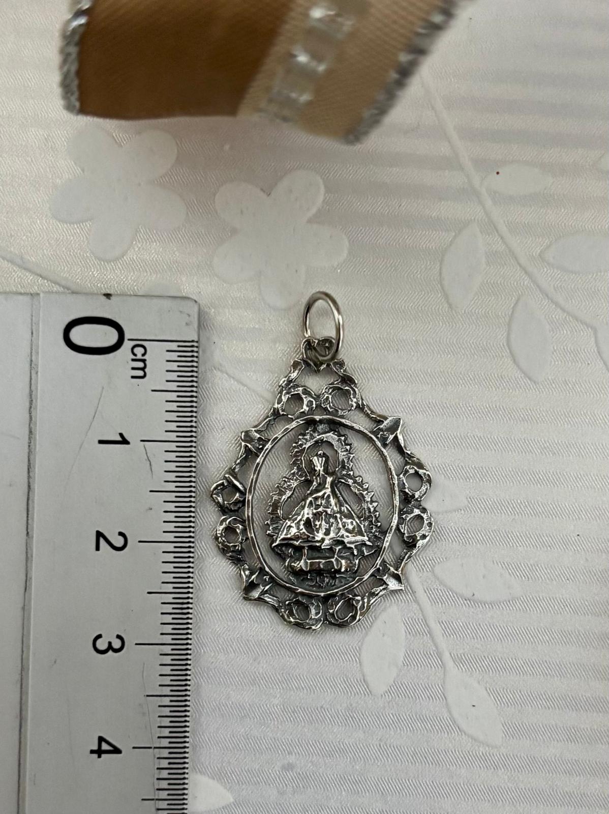 Medalla Virgen de la Cabeza Plata de Ley 925 Calada 5