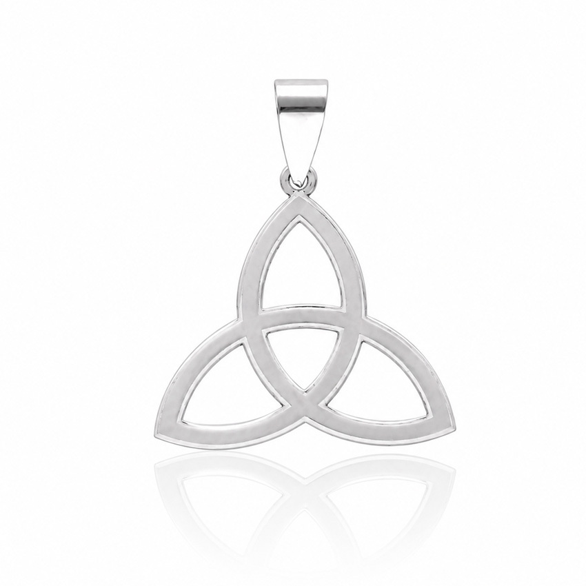 Colgante triqueta amuleto de Plata de ley 925 17mm