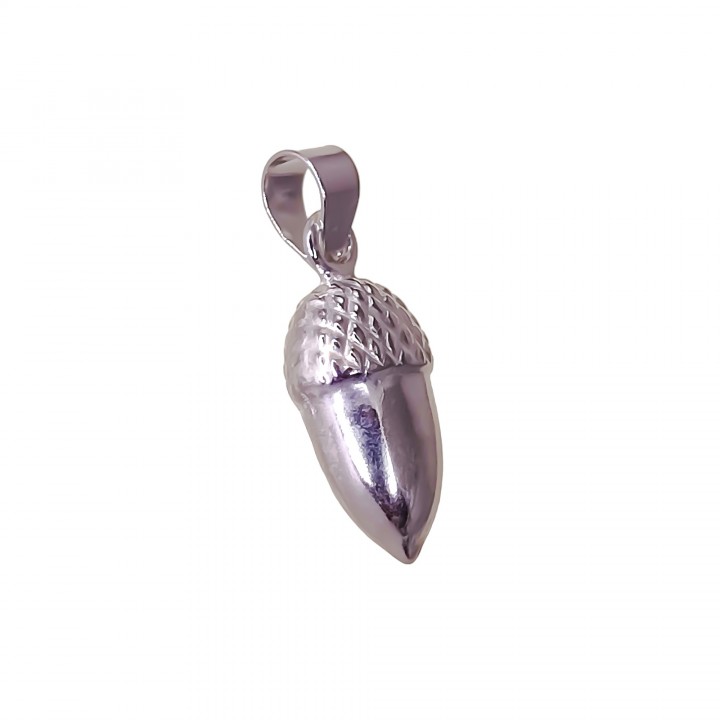 Colgante bellota 15mm de Plata de ley 925