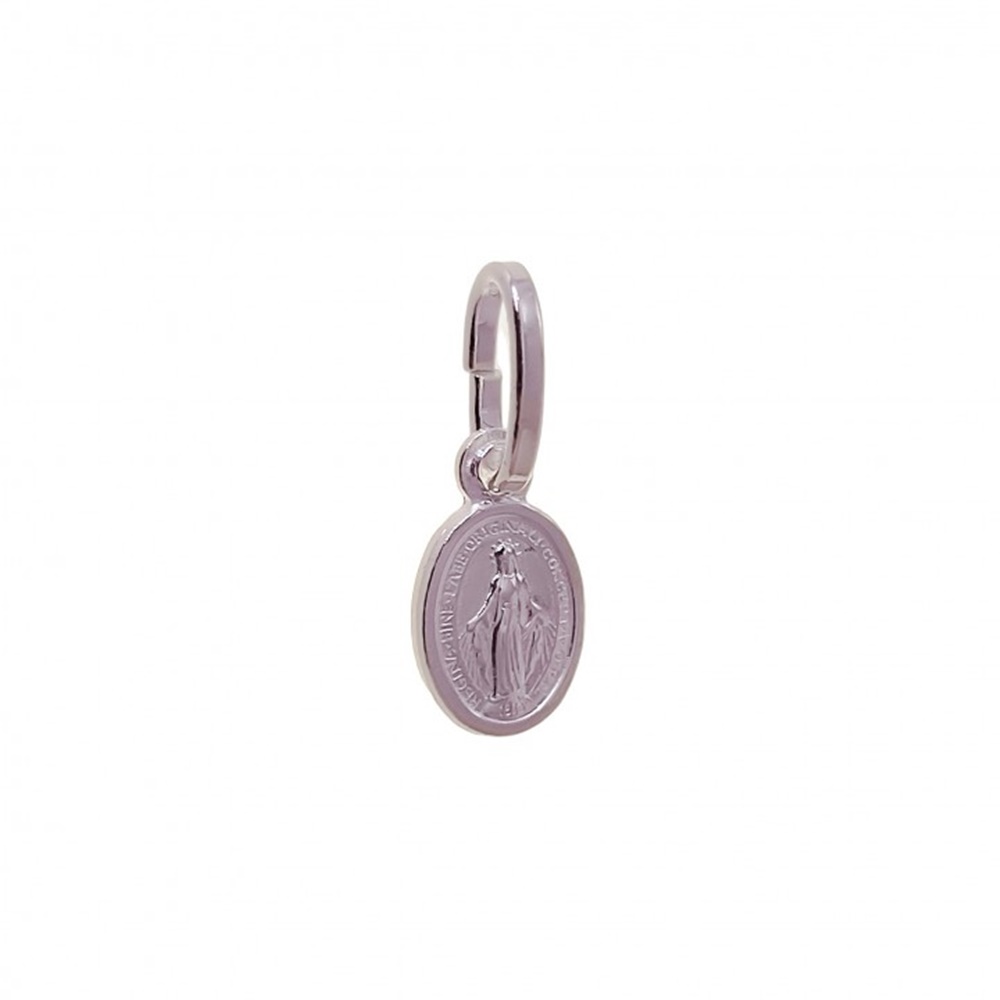 Medalla Virgen Milagrosa mini 6mm x8mm de Plata de ley 925