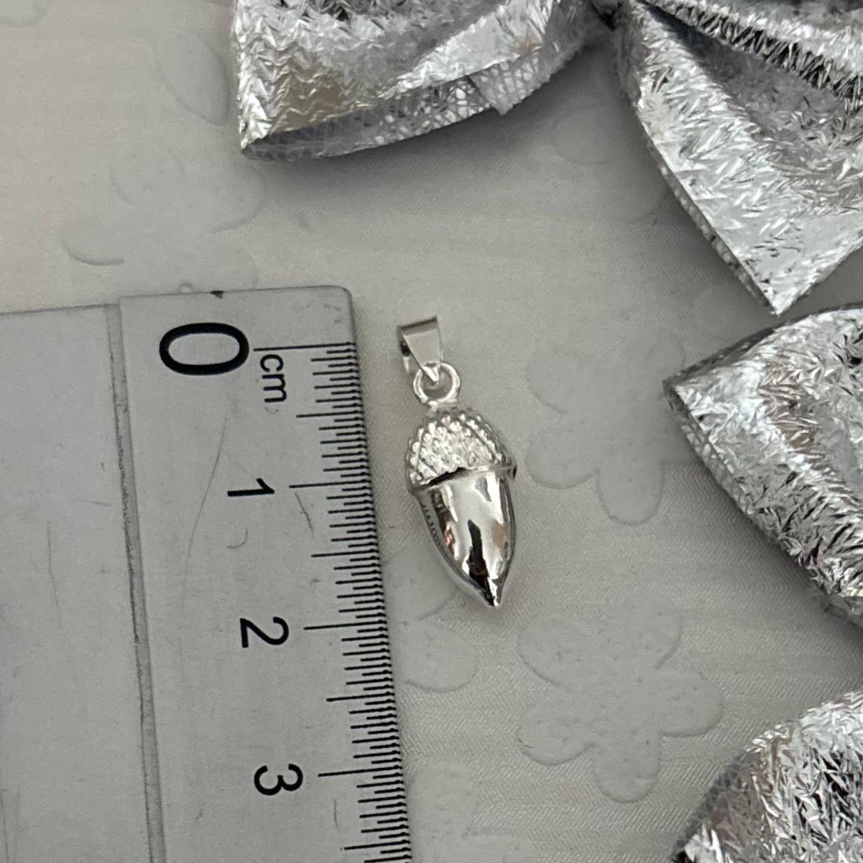 Colgante bellota 15mm de Plata de ley 925 5