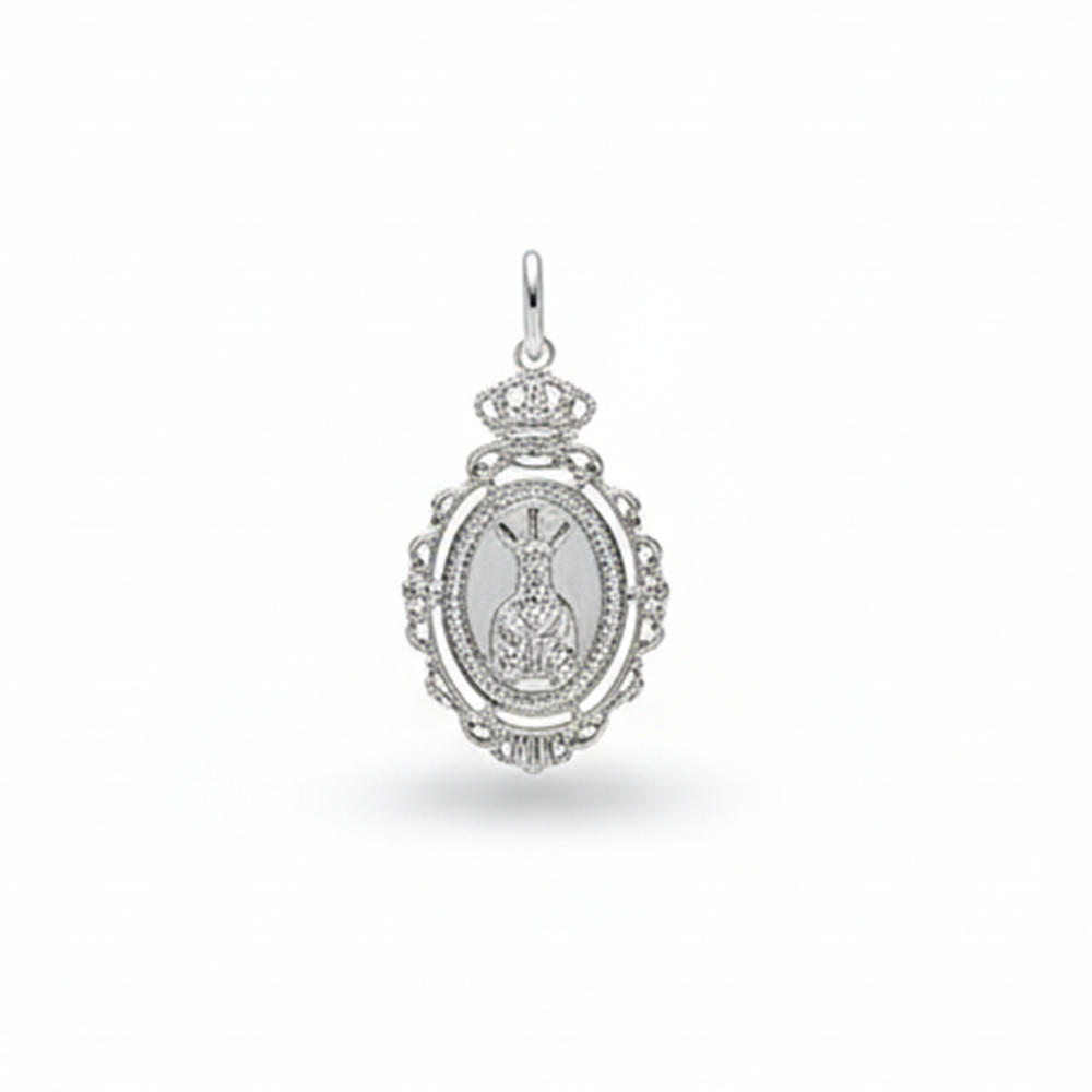 Medalla Cristo Cautivo del Gran Poder de Plata 20mm