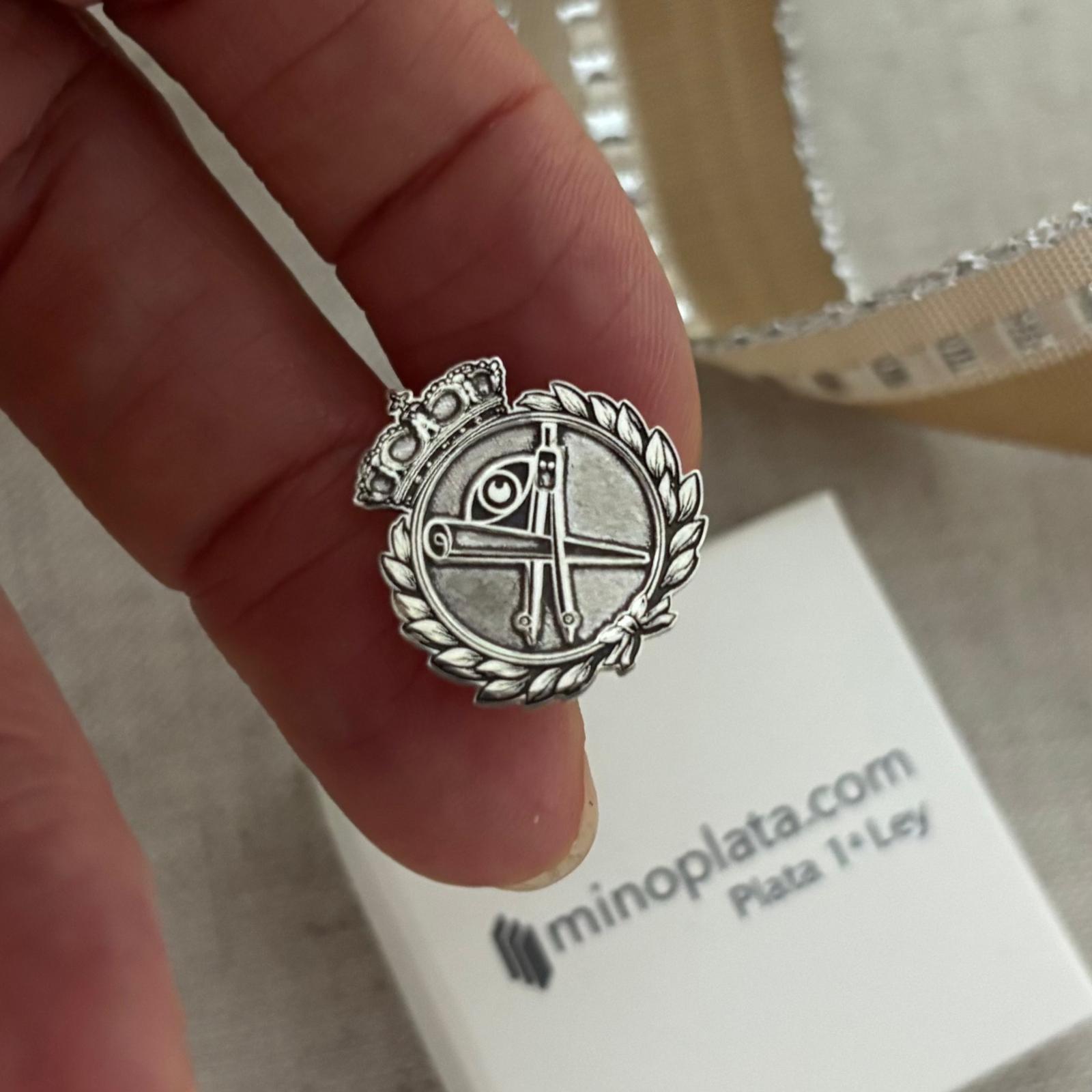 Pin insignia profesiones de Plata de ley 925 3