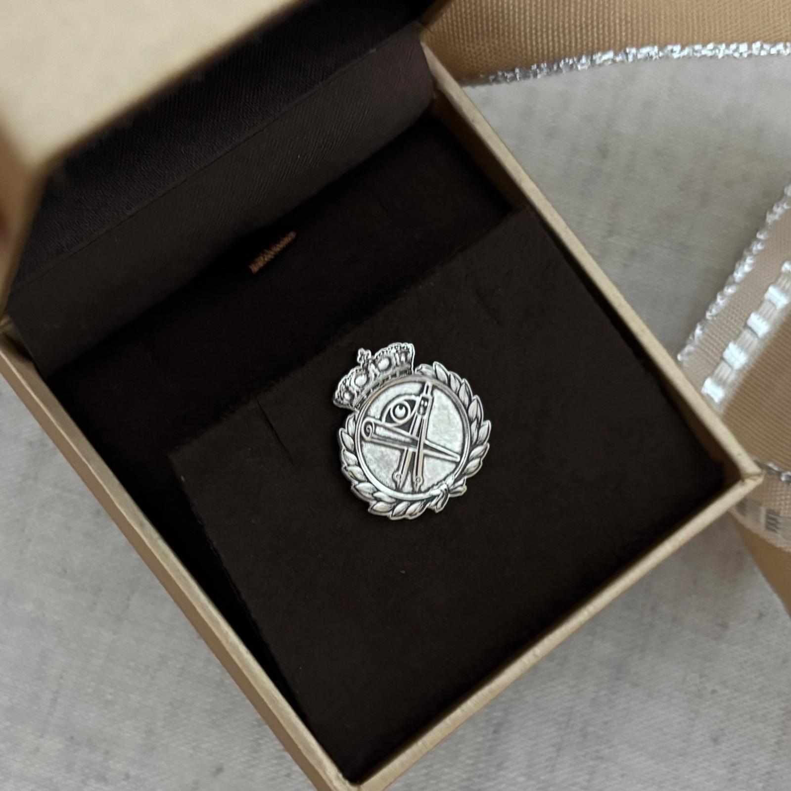 Pin insignia profesiones de Plata de ley 925 4