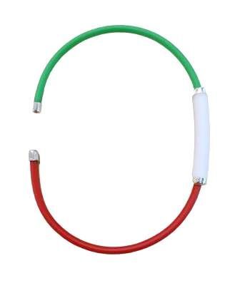 Pulsera brazalete caucho bandera italiana y Plata de ley 53mm