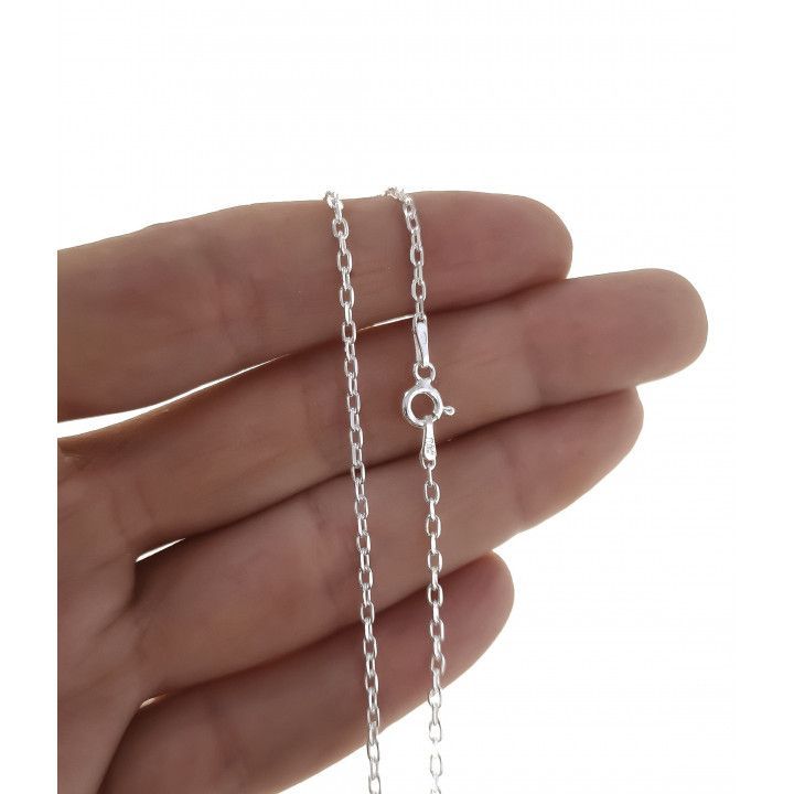 Cadena forzada de Plata de ley 925 60cm 2mm