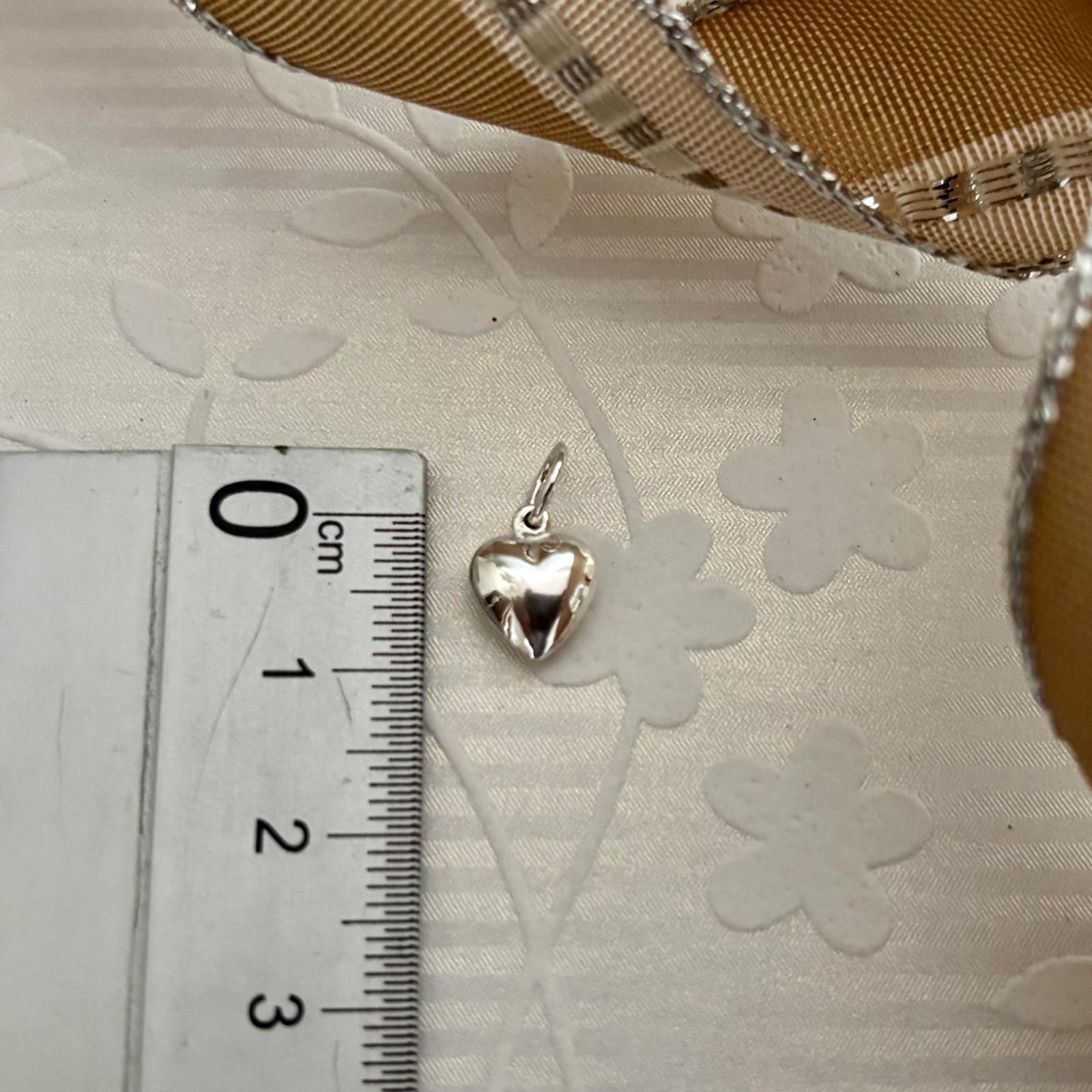 Colgante corazón de Plata de ley 925 9x7mm 3