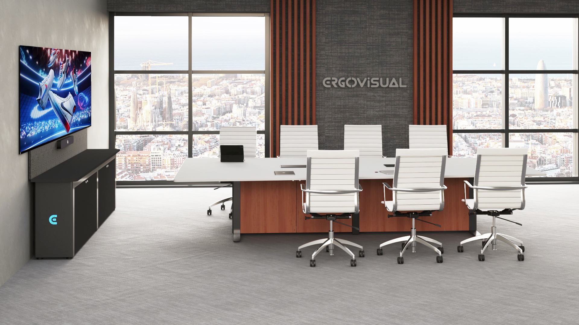 armarios credenza en espacios de trabajo híbridos