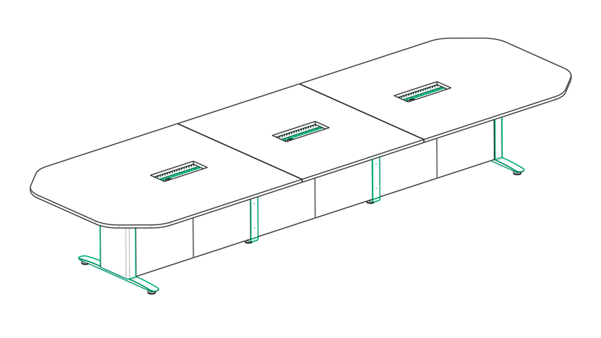 Teams Oval Table