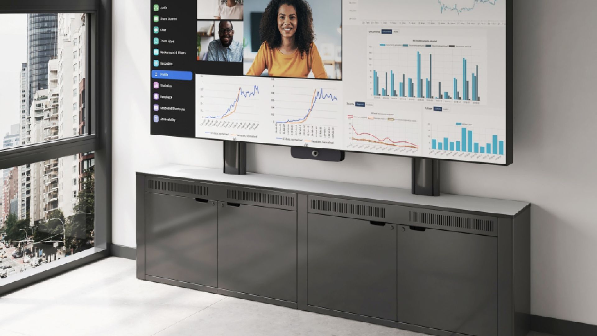 Straight Teams Videoconference Room Table