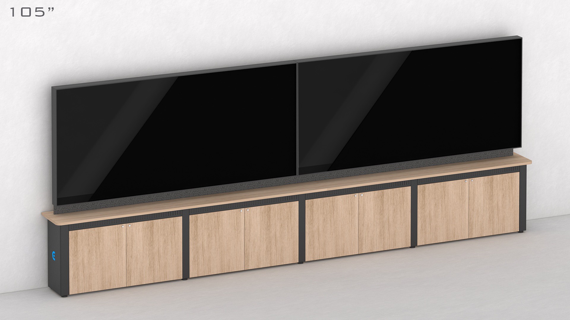 DS Credenza 2xMonitores105'' 4xCredenzas