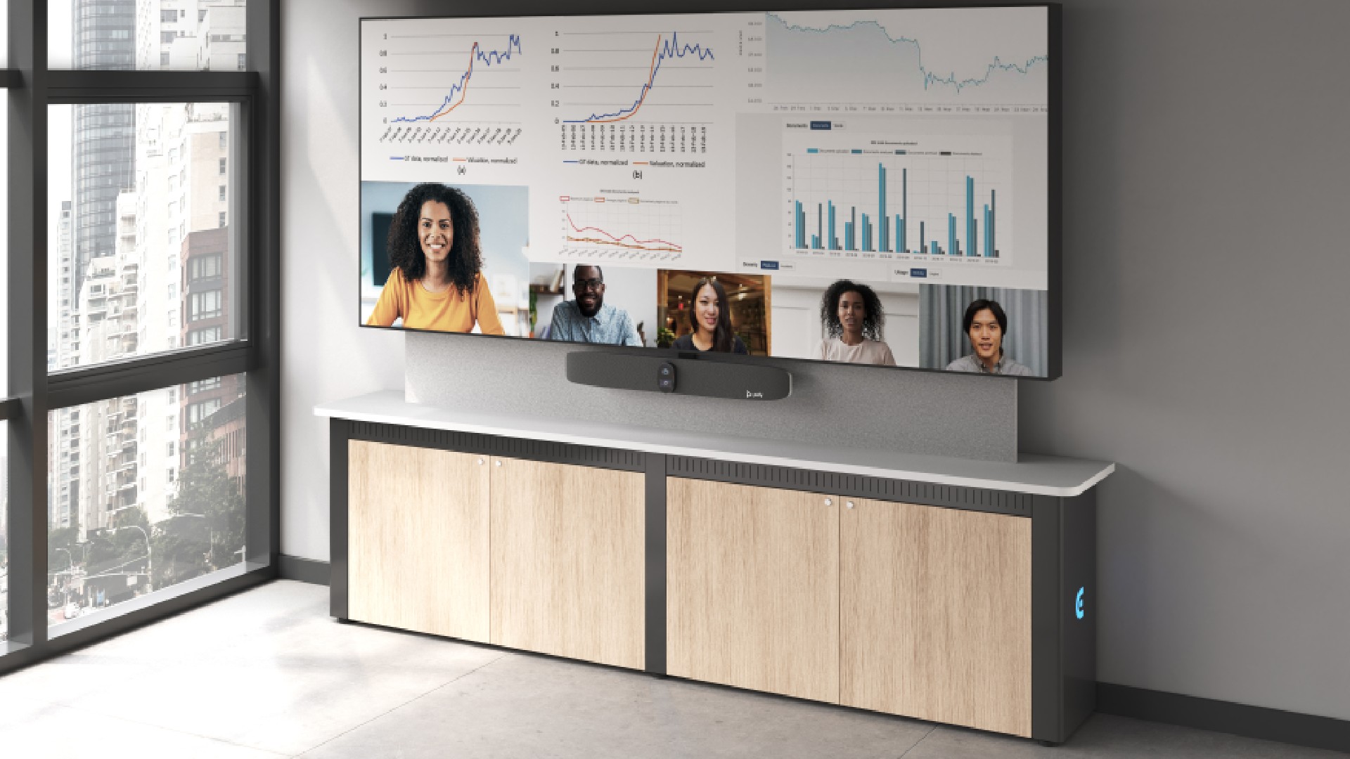 Display Support Credenza