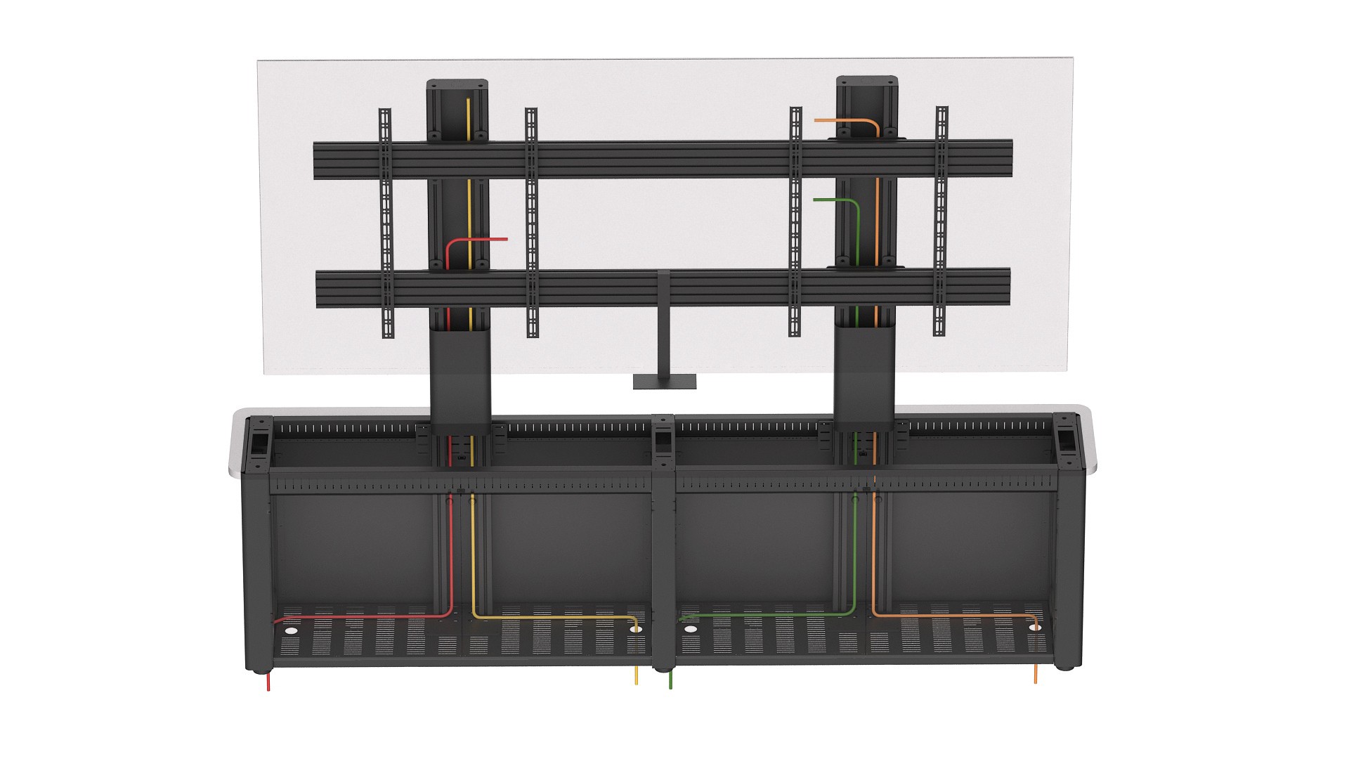 Cable Routing Display Support Credenza