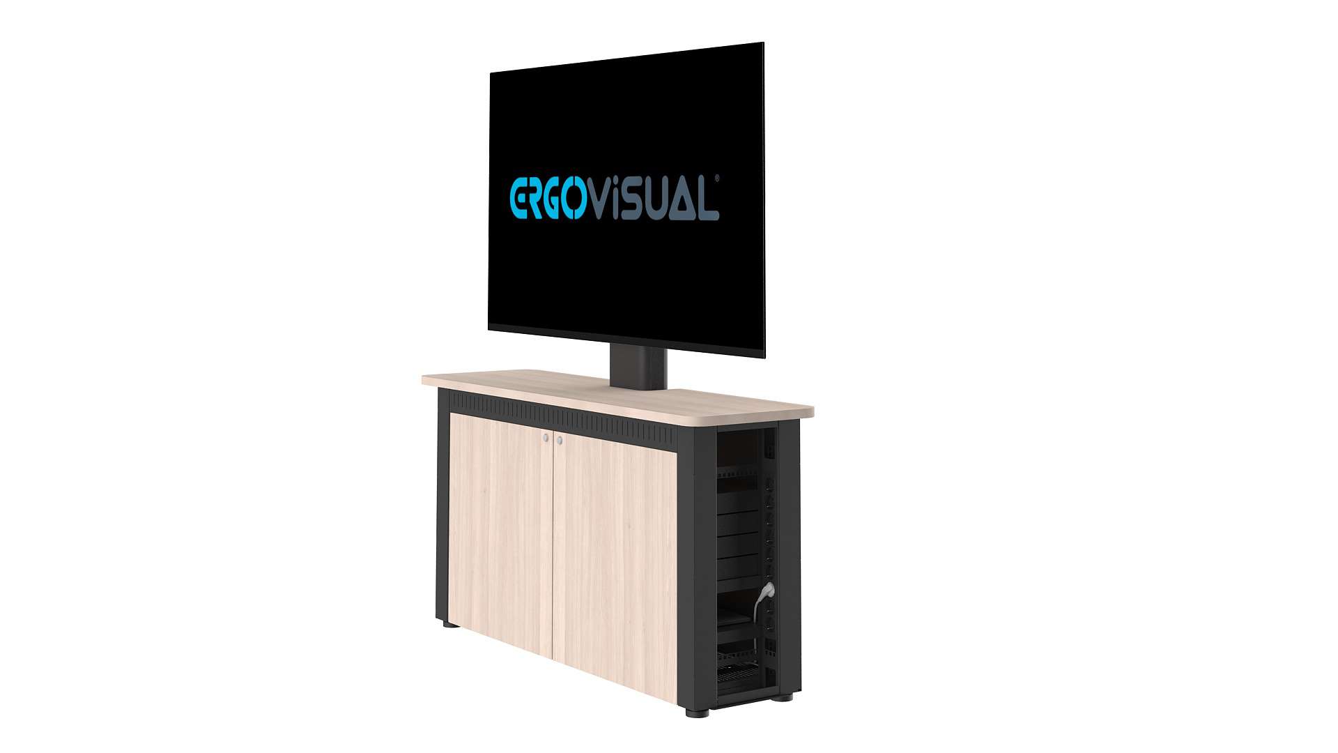 Height Adjustable Credenza Monitor Support