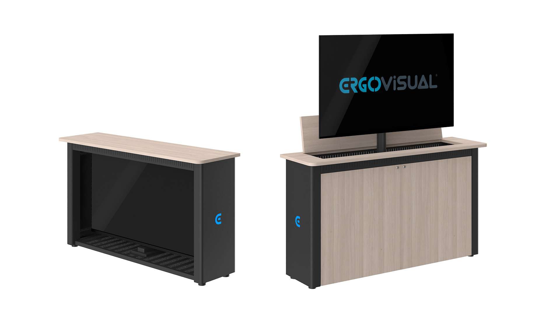 Pop-Up Monitor Credenza
