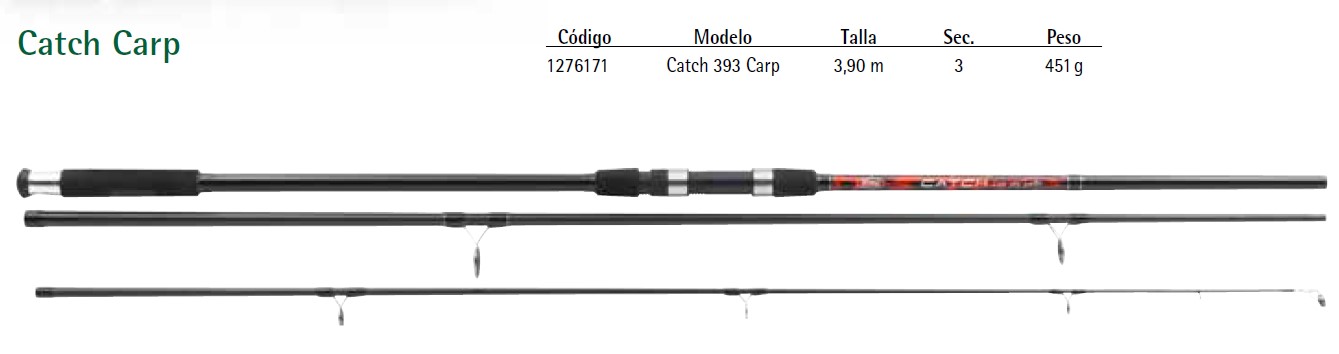 (DX)CAÑA MITCHELL CATCH CARP 13PIES 390 3LBS (3 TRAMOS) 2