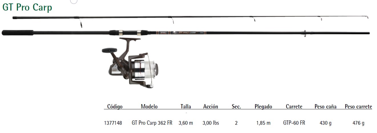 (DX)COMBO MITCHELL GT PRO CARP 360 FR 3LB