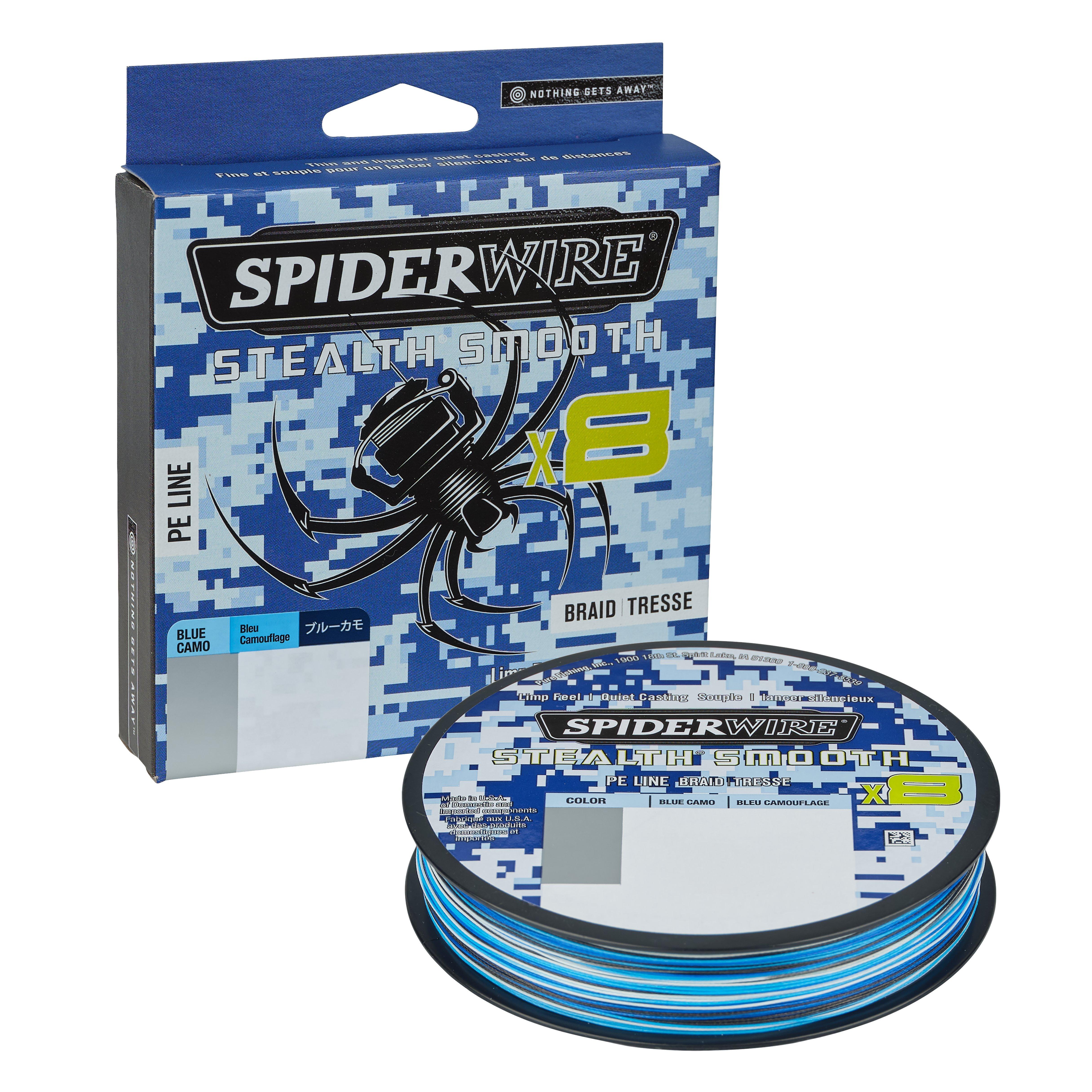 SPIDERWIRE STEALTH SMOOTH 8 BLUE CAMO 150M 0,06mm 5.4Kg BC 3
