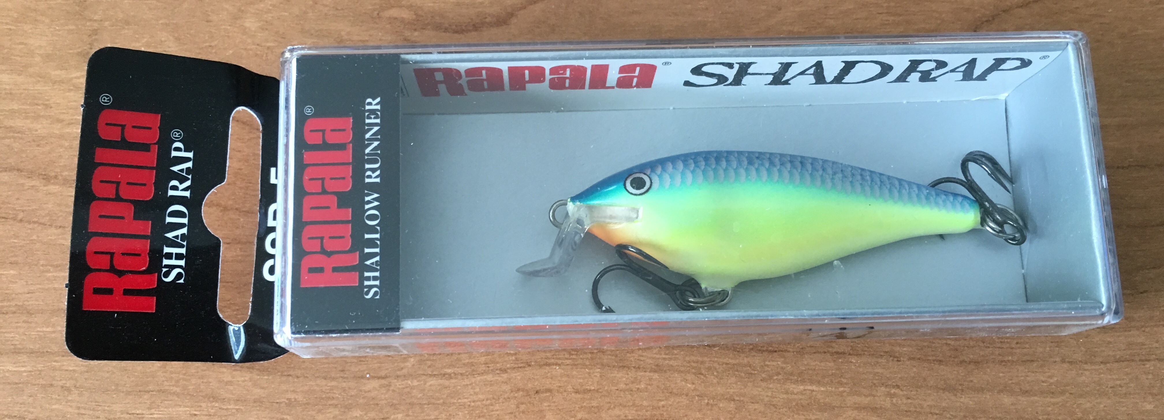 (DX)RAPALA SHAD RAP MEDIA AGUA 05 CM CRSD